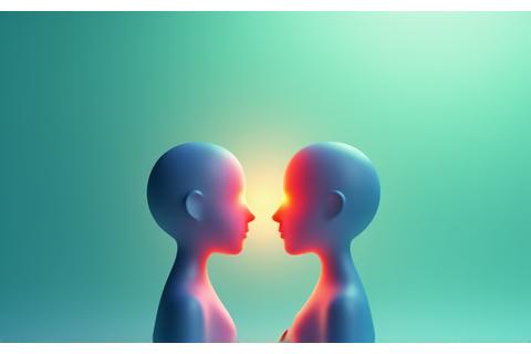 Due icone di persone con un simbolo di congiunzione, rappresentando un match
