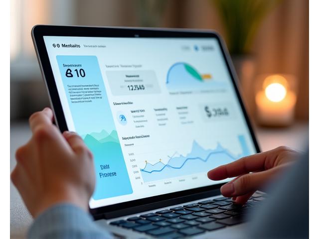 Dashboard personalizzata su schermo che mostra progressi benessere e obiettivi